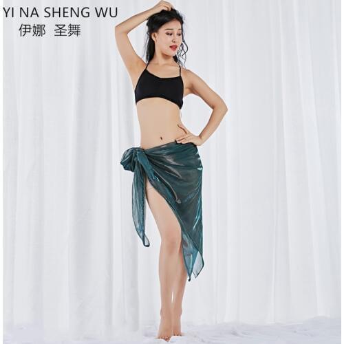 New women belly dance costume bellydance hip scarf and bra for lady Hip scarf Wrap Belt Shiny yarn fabric skirt dancewear