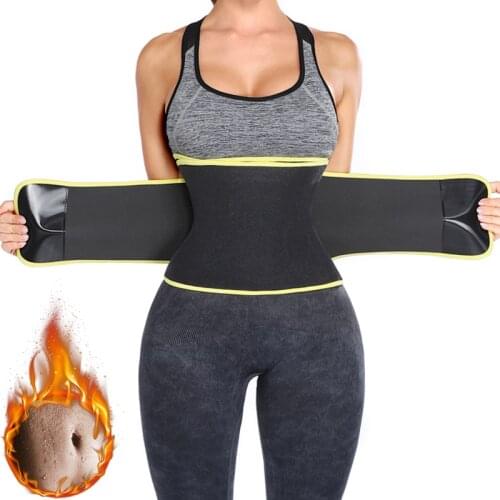 Women Waist Trainer Belly Slimming Sheath Sauna Sweat Trimmer Belt Tummy Control Shapewear Slimmer Sauna Sweat Workout Corset