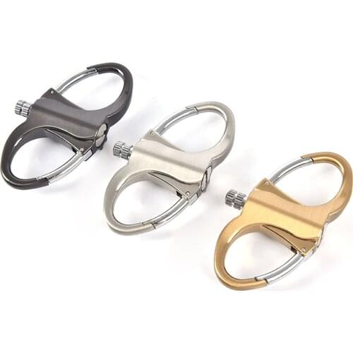 1Pc Hike Hang Buckle survive Camp Carabiner Climb Clasp lock Hook Clip Matches Kerosene Pendant Portable