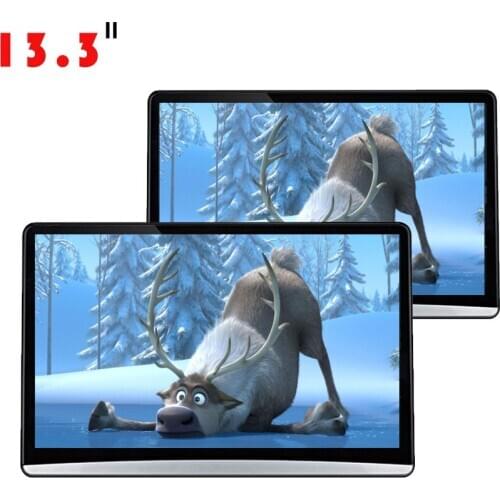 13.3inch 1920*1080 touch screen universal car headrest monitor android 9.0 with hdmi