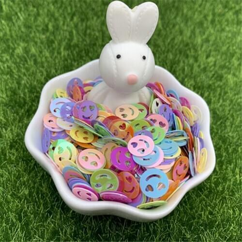 25g 9mm Mixed Color Smiling facesewing clothing accessories, clothing accessories, DIY sequins, scrapbook decorations