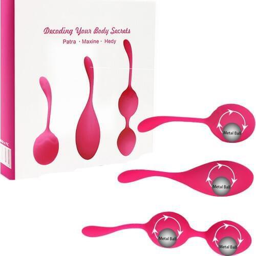 3pcs/set Silicone Kegel Balls Ben Wa Ball Vaginal Tighten Exercise Egg Massager Adult Trainer Couples Sex Toys For Women SexShop