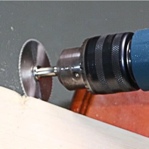 5x Hss Circular Wood Cutting Saw Blade Discs + 2x Mandrel Drill For Rotary Tool Wood Cutting Discs Drill Mandrel Cutoff #p2