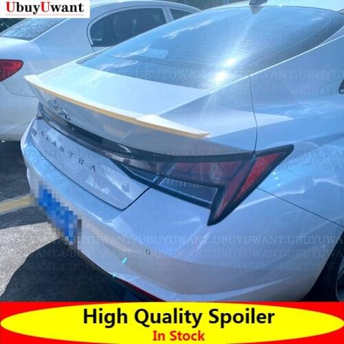 For Hyundai Elantra Avante CN7 ABS Modified Rear Wing ABS Plastic Painted Color Auto Parts Spoiler 2020 2021 For Avante CN7