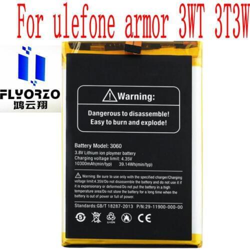 Brand new original 10300mAh ulefone 3060 Battery For ulefone armor 3WT 3T3W Mobile Phone