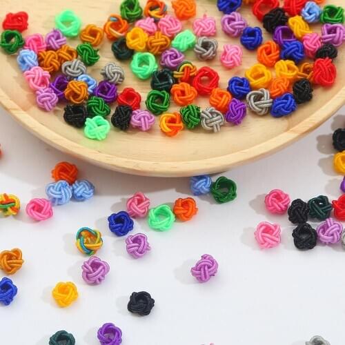 10pcs Handmade thread Spacer knot Charm Pendant Beads for DIY Earrings Necklace Bracelet Jewelry Making Sewing Accessories