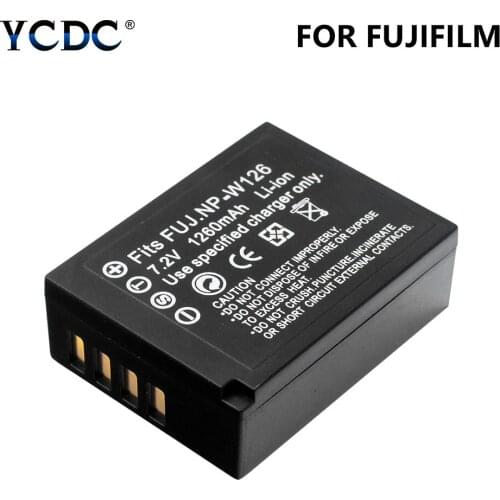 Digital battery 1260mAh 7.2V Rechargeable Digital Batteries X-Pro1 HS30EXR Lithium polymer NP-W126 For Fuji FinePix Camera