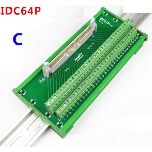IDC64P Male Connector Interface Module Terminal Blocks Breakout Board