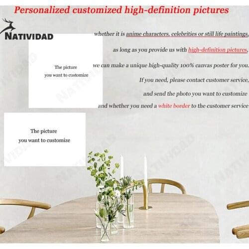 Private Picture Custom Art Canvas Painting Waterproof Ink Printing Poster Modern Bedroom Living Room Home Wall Art Decoration