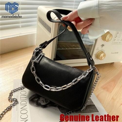 Genuine Leather Crossbody Bags Small Shoulder Bags For Women 2021 Chain Handbags Travel Luxury Hand Bag Female Shoulder Bag