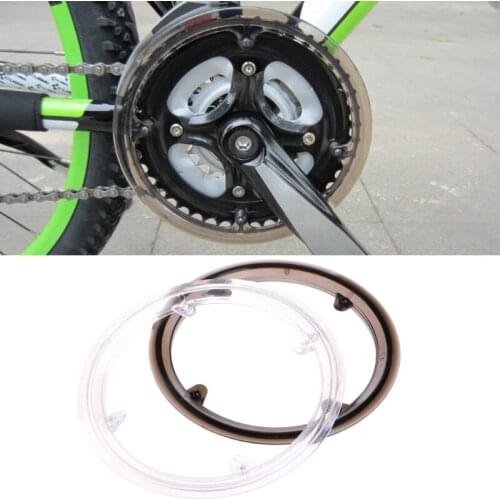 MTB Bike Bicycle Cycling Crankset Wheel Cover Guard Chain Protective Cap Plastic X3UA
