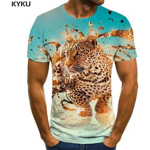 3d Tshirt Tiger T shirt Men Animal Funny T shirts Hip Hop Anime Clothes Novel Tshirts Casual Short Sleeve Hip hop Printed Male