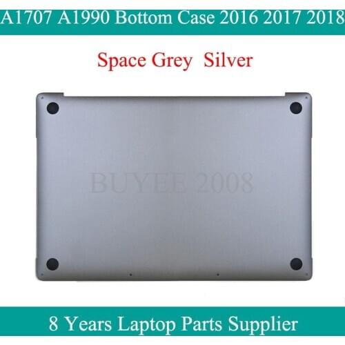 Original A1707 A1990 Bottom Case Cover 2016 2017 For Macbook Pro Retina 15.4" A1990 A1707 Lower D Bottom Cases Space Grey Silver