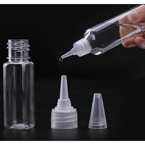 Empty Bottle Liquid Bottling Beak Bottle Small-capacity Sub-Bottles PET Squeeze Pointed Mouth Bottle Cosmetic Containers