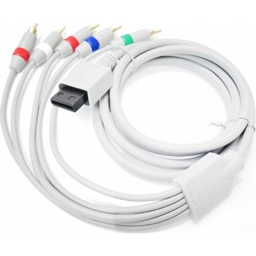 Replacement 5 RCA Video Stereo AV Cable to TV EDTV Compatible with Wii，Great Performance