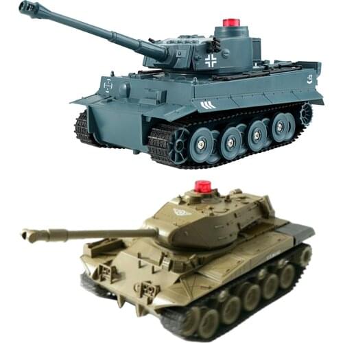 RC Tank Truck Vehicles RC Car 2.4Ghz Radio Controlled Battle Tank Toy 270°Rotational Realistic Sounds Great Gift for Kids Boys