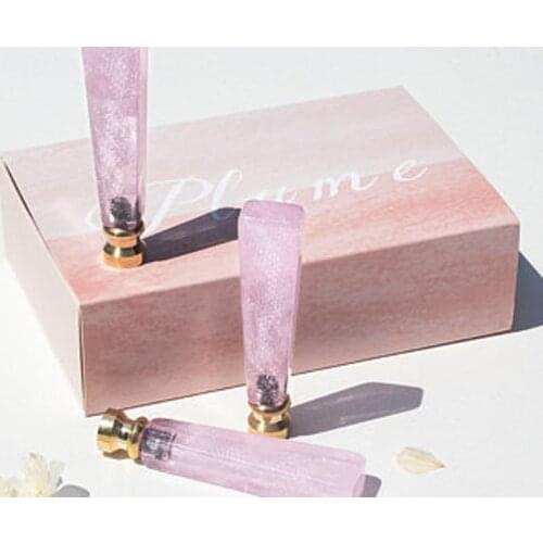 1Crystal Handle Sealing Wax Spoon Copper Seal Stamp Wax Bead Tablet Melting Burning Spoons for Scrapbooking Album Envelope Decor