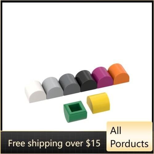 10PCS High-Tech Assemble Particle 49307 1x1 Smooth Curved Building Blocks Kit Replaceable Part Toys For Children Gifts