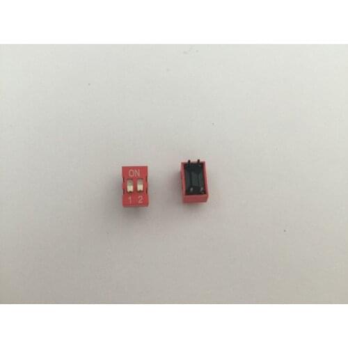 20PCS 2P 2 Position DIP Switch 2.54mm Pitch 2 Row 4 Pin Slide DIP Switches