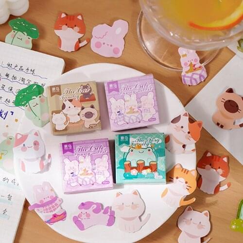 45 Pcs Cute Animal Family Sticker Diy Decorative Diary Journal Scrapbooking Planner Label Stickers Aesthetic Kawaii Stationery