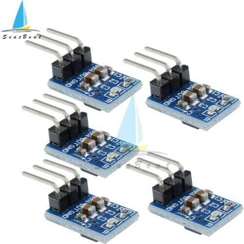 5PCS/lot 5V to 3.3V DC-DC Step Down Power Supply Module AMS1117 LDO 800MA Buck Converter