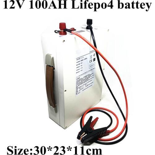 12v 100ah Lifepo4 12V 800A 1000A 1200A High Discharge for Vehicle Boat Car Battery Backup Car Jump Starte +10A Charger