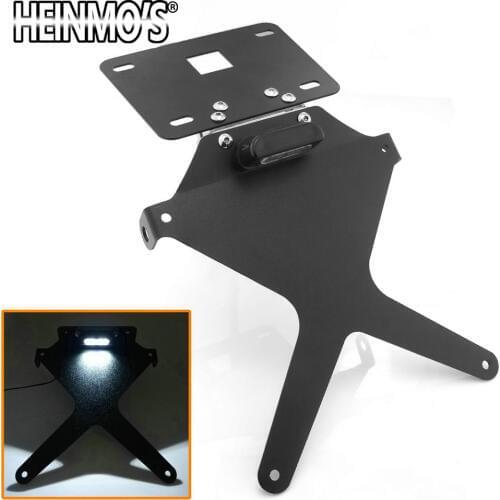 For Yamaha YZF R3 R25 2014 2015 2016 Aluminum Adjustable R 3 R 25 For YAMAHA Motorcycle license plate light holder mount bracket