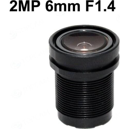 Free Shipping 2.0 MegaPixel 6mm Lens 76 Degree MTV M12 x 0.5 Mount Infrared For Security Camera