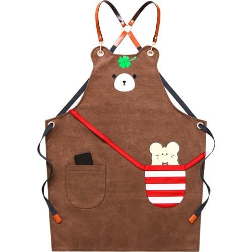 Delantal de cocina de Color puro para mujer, hombre, Chef, camarero, cafetería, delantales de peluquería y de barbacoa, baberos