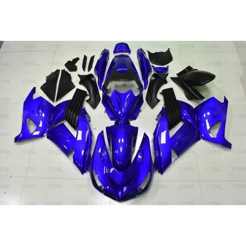 For ZZR 1400 2006 - 2011 Full Body Kits ZZR 1400 2006 Blue Black Full Body Kits for Kawasaki Zx14r 2008 Fairing Kits Unpainted