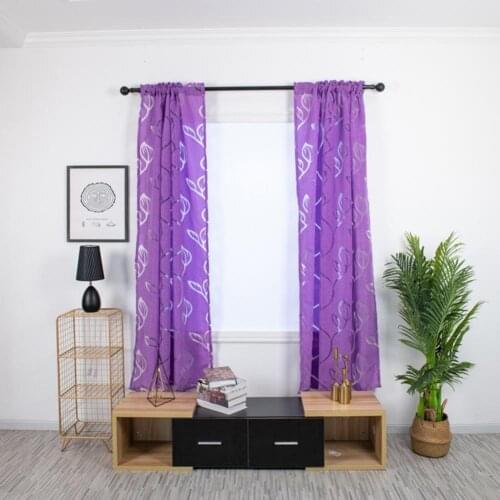 100*130cm Drape Practical Comfortable Hollow Printed Transparent Through Rod Shower Kitchen Bathroom Balcony Window Curtain