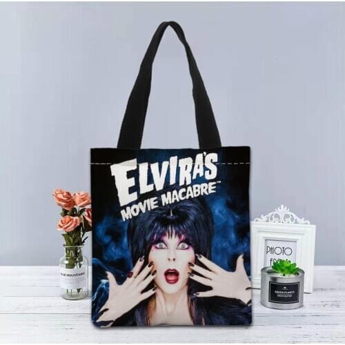Elvira Handbag Foldable Shopping Bag Reusable Eco Large Unisex Canvas Fabric Shoulder Bags Tote Grocery Cloth Pouch 1208