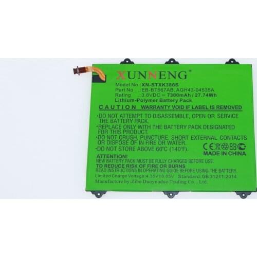 EB-BT567ABA GH43-04535A Battery for Samsung SM-T567 SM-T567V Galaxy Tab E 9.6 XLTE SM-T560NU 7300mAh / 27.74Wh
