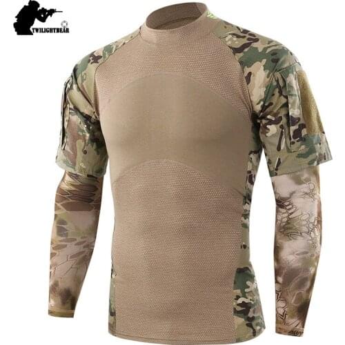 Military Camouflage Tactical t-shirt Men Women Short Sleeve Brand Cotton Combat Frog Shirt Training Shirts With Oversleeve FK424