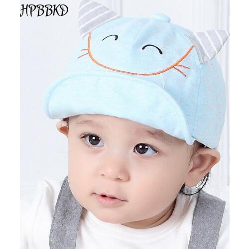 HPBBKD Fashion Baby Girl Boy Hat Newborn Infant Toddler Cap Girl Boy Unisex Cotton Baseball Cap Kids Hat Children Sun Hats GH523