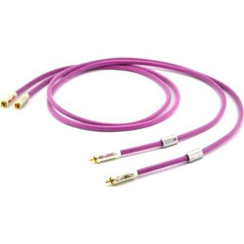 Pair HTP1 RCA cable hifi audio interconnect cable wire with XLO Gold plated RCA plug 2RCA to 2RCA cable