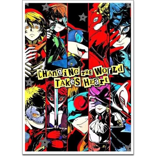 Canvas Print Persona 5 Royale Poster Decorative Picture Modern Wall Art Paintings Home Decor No Frame