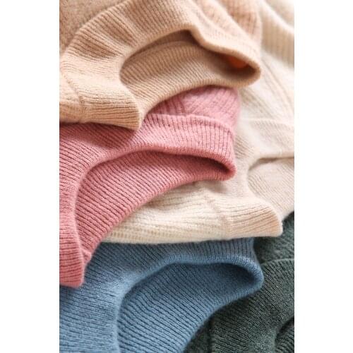 Koijinsky 100% Merino cashmere sweater womens o-neck sweater 2021 autumn winter warm long sleeve Pullover knitted pullover