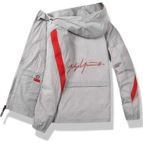 Mens Polit Bomber Jackets Casual Male Outwear Thin Breathable Coats Summer Mens Sunscreen Slim Fit Jackets Clothing