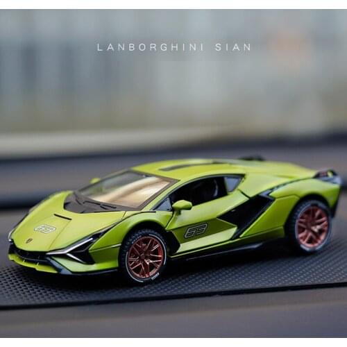 Diecast 1/32 Scale Lamborghini SIAN Alloy Car Model Kids Metal Toy Car Boys Christmas Decoration Toys Diecasts & Toy Vehicles