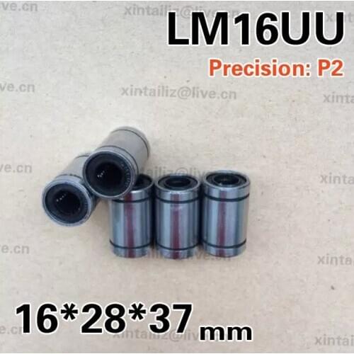 [LM16UU-P2]10PCS Free Shipping high quality factory directly sale line bearing LM16UU SDM16UU linear bearing 16mm*28mm*37mm