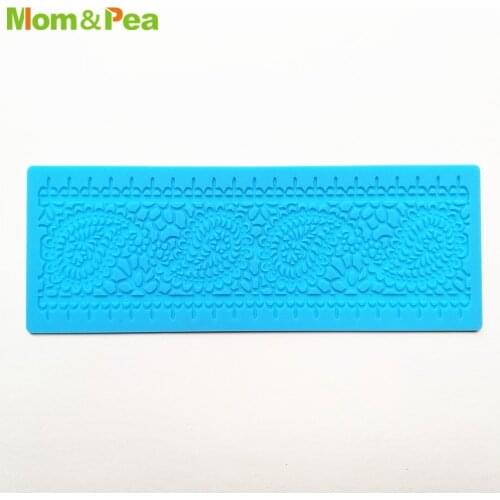 KCL581 Bohemian Style Small Lace Pad Silicone Mold Sugar Paste Fondant Cake Decoration 3D Mould