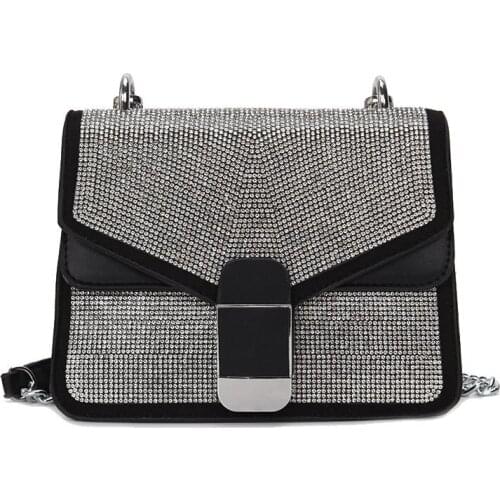 Purple Spirit Bird - Fashion Shoulder Bag Designer Women Crossbody Bags Female Leather Black Chain Bags for Women Brand 2021