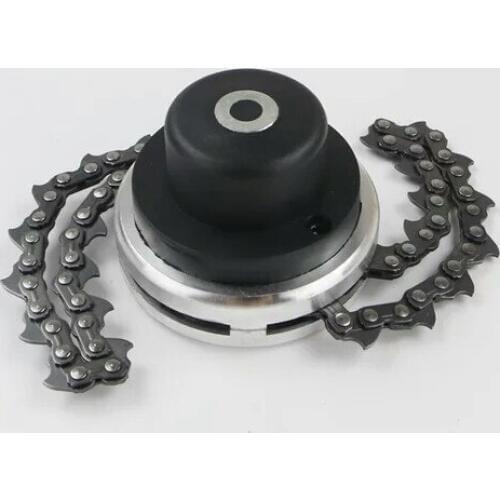 2019 New M10*1.25LH Trimmer Head Coil Chain Brushcutter Garden Grass Trimmer head AND Alternate chain For Lawn Mower