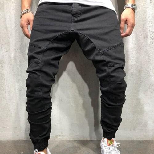 2021 new trend mens pants mens trousers woven casual trousers spring and autumn handsome pants