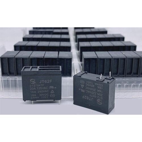 10PCS 100%New Relay JT62F 012-1HTF JT62F-012-1HTF JT62F 012 1HTF JQX-62F 302P-1AH-C 4PIN Water heater microwave 12V relay
