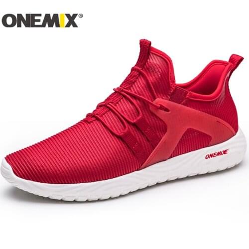 Onemix 2018 New men breathable mesh sneakers lightweight running shoes men outdoor walking trekking shoes women sports sneakers