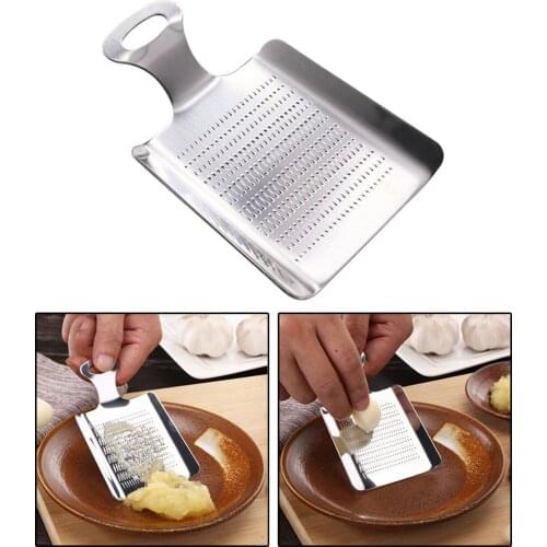 Stainless Steel Shovel-shaped Food Grater for Garlic, Fruits and Vegetables