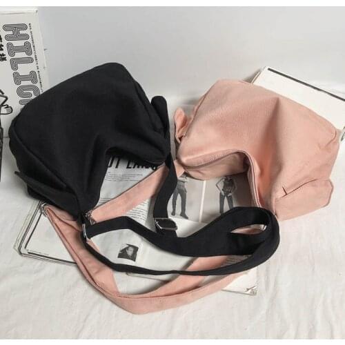 Casual Women Shoulder Bag 2021 Fashion Unisex Canvas Crossbody Pouch Large Capacity Travel Shopping Bag Messenger Bags
