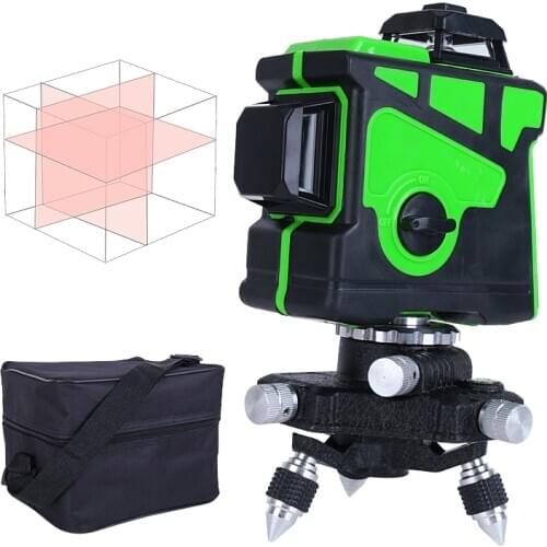 12 Line 3D Laser Level Self-leveling 360 Horizontal And Vertical Cross Line Laser Level Nivel Laser leveling Device Outdoor Tool